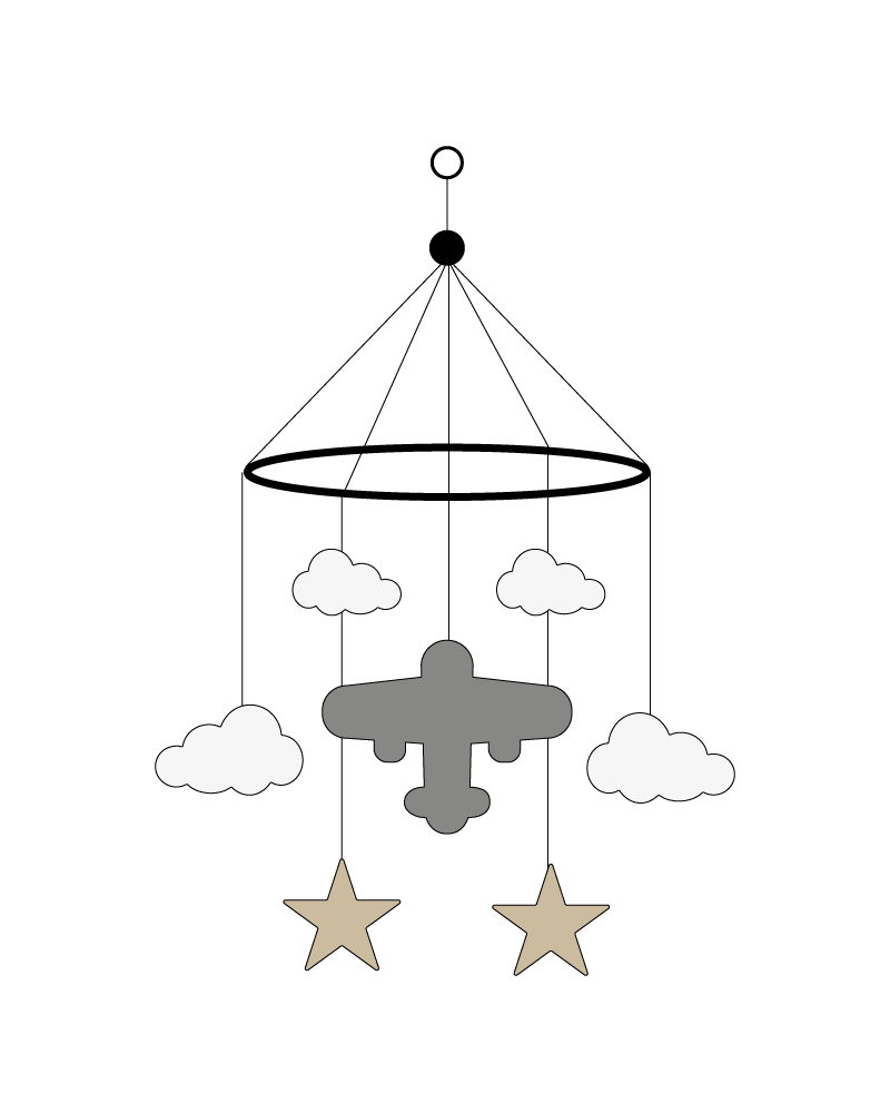 Mobile "Avião nas nuvens"